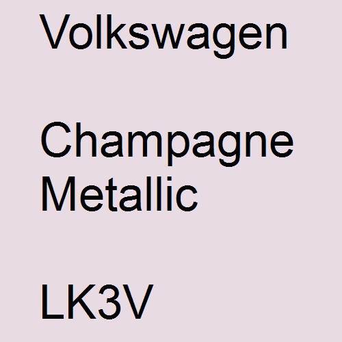 Volkswagen, Champagne Metallic, LK3V.